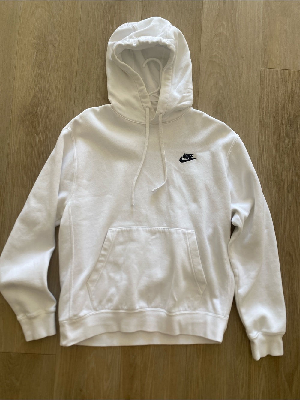 Nike White Pullover Hoodie